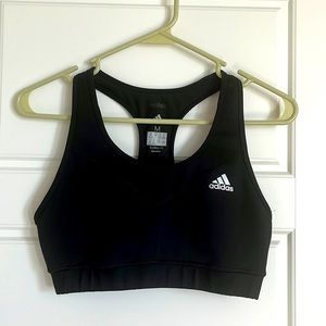 Adidas black sports bra